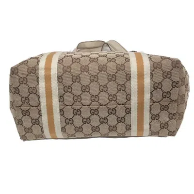 Pre-owned Gucci Beige Gg Canvas Shoulder Bag Tote Bag ()