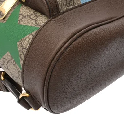 Pre-owned Gucci Beige Gg Supreme Backpack ()