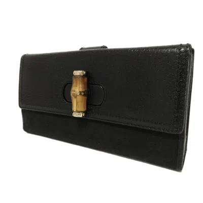 Pre-owned Gucci Black Gg Canvas Leather Coin Purse/coin Case ()