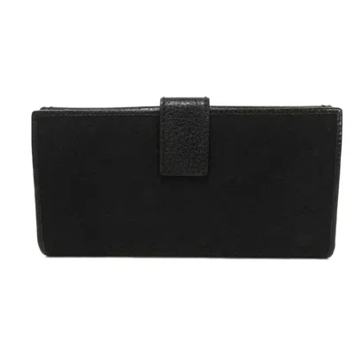 Pre-owned Gucci Black Gg Canvas Leather Coin Purse/coin Case ()