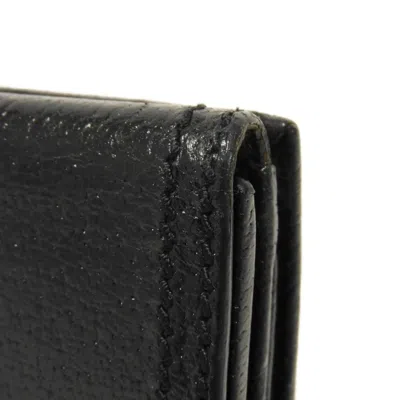 Pre-owned Gucci Black Gg Canvas Leather Coin Purse/coin Case ()