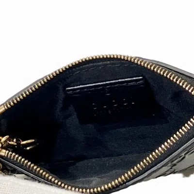 Pre-owned Gucci Black Leather Coin Purse/coin Case ()