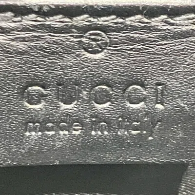 Pre-owned Gucci Black Leather Coin Purse/coin Case ()