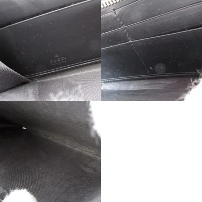 Pre-owned Gucci Black Leather Long Wallet (bi-fold) ()
