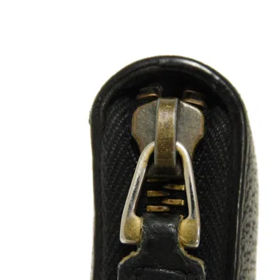 Pre-owned Gucci Black Leather Long Wallet (bi-fold) ()