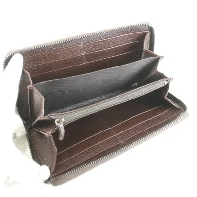 Pre-owned Gucci Brown Gg Canvas Long Wallet (bi-fold) ()