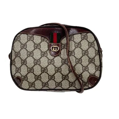 Pre-owned Gucci Brown Pvc Shoulder Bag ()