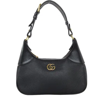 Pre-owned Gucci Gg Marmont Black Leather Shoulder Bag ()