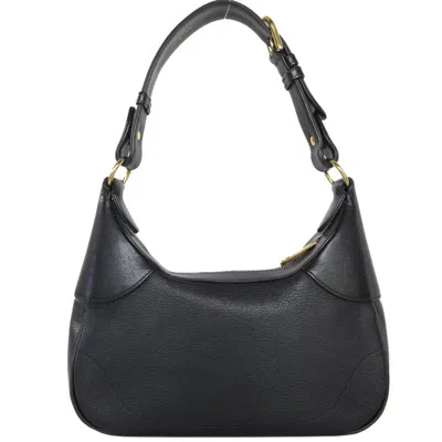 Pre-owned Gucci Gg Marmont Black Leather Shoulder Bag ()