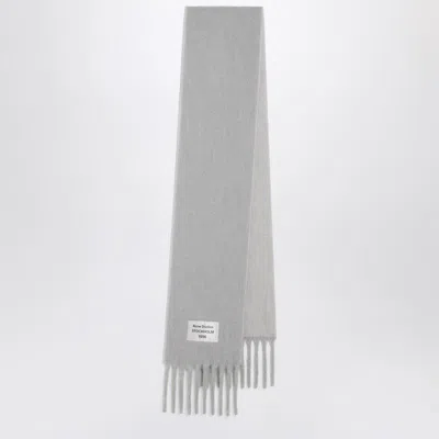 Acne Studios Gray Bicolor Alpaca Scarf In White