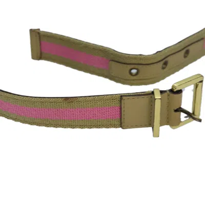 Pre-owned Gucci Multicolour Canvas Belt  ()