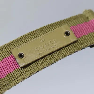Pre-owned Gucci Multicolour Canvas Belt  ()