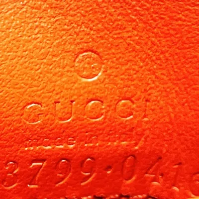 Pre-owned Gucci Orange Leather Wallet (bi-fold) ()