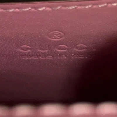 Pre-owned Gucci Pink Leather Backpack Handbag Shoulder Bag ()