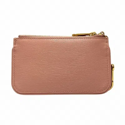 Pre-owned Gucci Pink Leather Coin Purse/coin Case ()