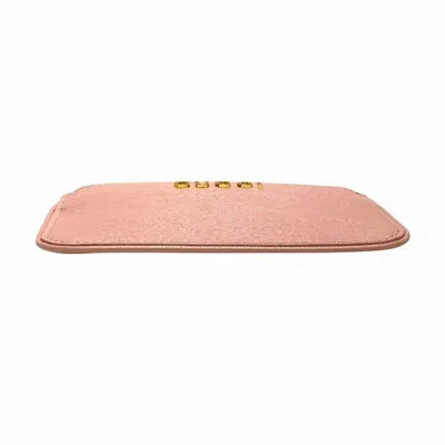 Pre-owned Gucci Pink Leather Coin Purse/coin Case ()