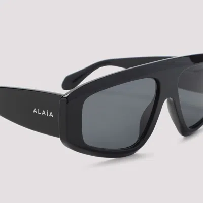 Alaïa Alaia Black-black-grey Recycled Acetate Sunglasses