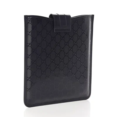 Gucci Unisex Gg Navy Blue Imprime Ipad / Tablet Case In Animal Print
