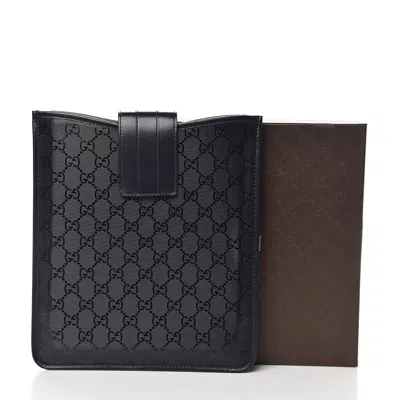 Gucci Unisex Gg Navy Blue Imprime Ipad / Tablet Case In Animal Print