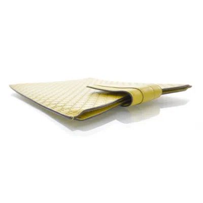 Gucci Unisex Yellow Ssima Leather Ipad / Tablet Case In Yellow