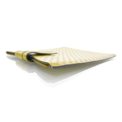 Gucci Unisex Yellow Ssima Leather Ipad / Tablet Case In Yellow
