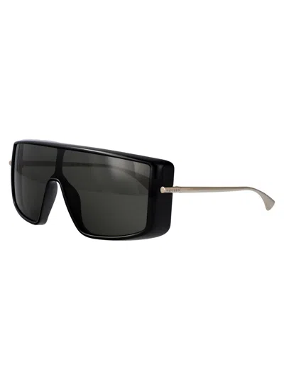 Alexander Mcqueen Black-silver-grey Bio Injection Sunglasses
