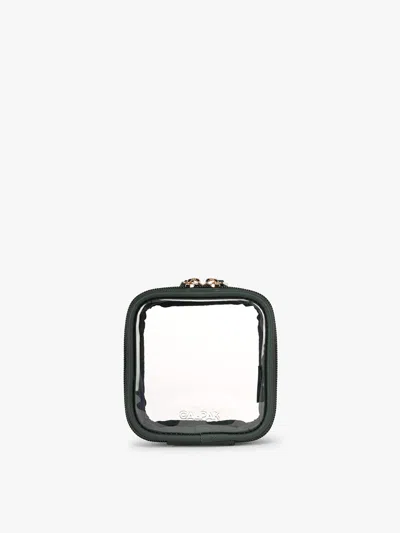 Calpak Tiny Clear Cosmetics Case In Green