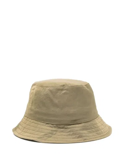 Ami Alexandre Mattiussi Ami Paris Logo Bucket Hat In Brown