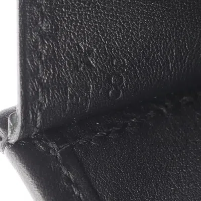 Pre-owned Hermes Black Swift Leather Clutch Bag ()