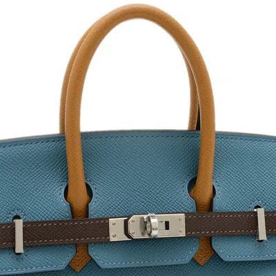 Pre-owned Hermes Blue Jean Epsom Leather Handbag ()