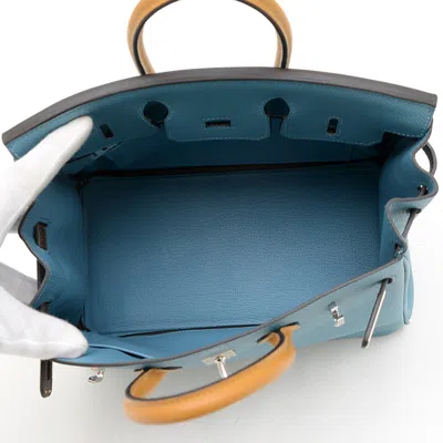 Pre-owned Hermes Blue Jean Epsom Leather Handbag ()
