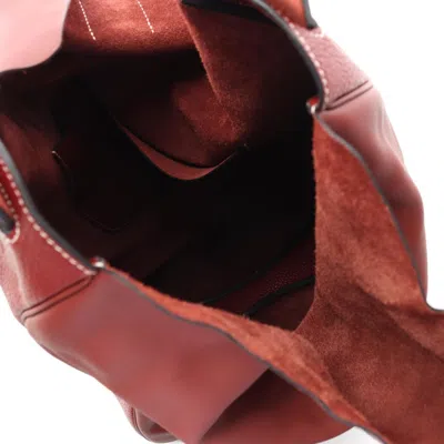 Pre-owned Hermes Bordeaux Taurillon Clemence Leather Swift Leather Leather Shoulder Bag ()