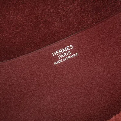 Pre-owned Hermes Bordeaux Taurillon Clemence Leather Swift Leather Leather Shoulder Bag ()