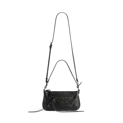 Balenciaga Black Le City Shoulder Pouch