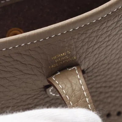 Pre-owned Hermes Evelyne Brown Taurillon Clemence Leather Shoulder Bag ()
