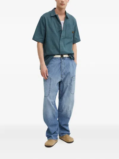 G-star Raw Pocket Striped Shirt In Green