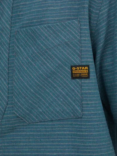 G-star Raw Pocket Striped Shirt In Green