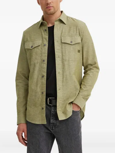 G-star Raw Marine Flap-pocket Shirt In Green