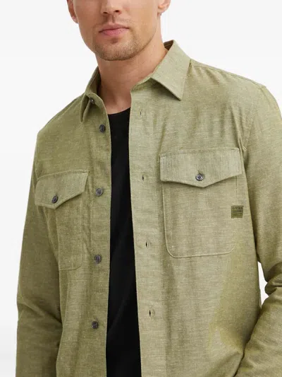 G-star Raw Marine Flap-pocket Shirt In Green