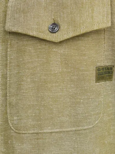 G-star Raw Marine Flap-pocket Shirt In Green