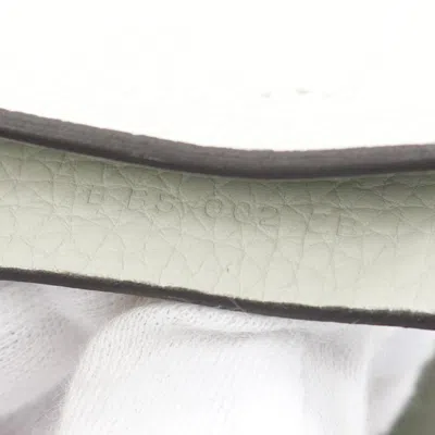 Pre-owned Hermes Green Taurillon Clemence Leather Tote Bag ()