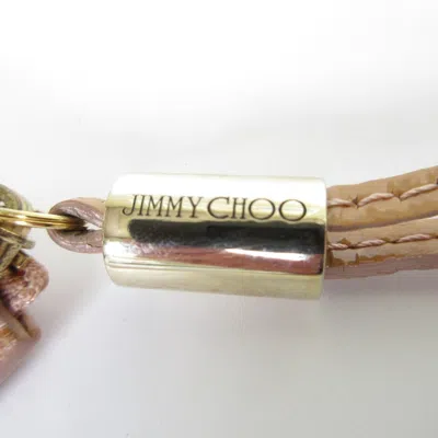 Pre-owned Jimmy Choo Gold Beige Coin Purse/coin Case ()