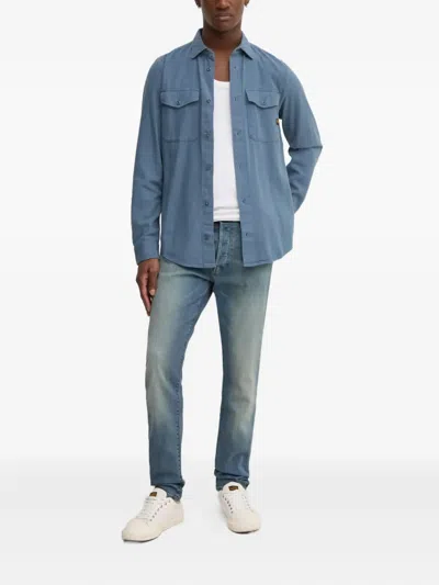G-star Raw Buttoned Jeams In Blue