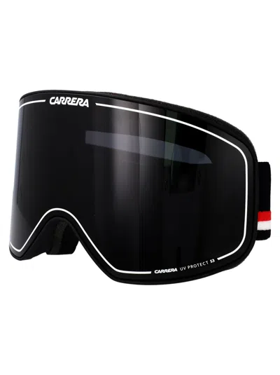 Carrera Black Rubber Sunglasses In Black