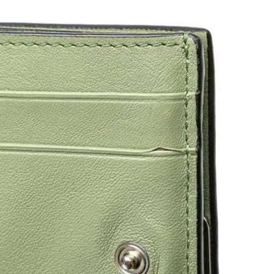 Pre-owned Loewe Green Leather Wallet (tri-fold) ()