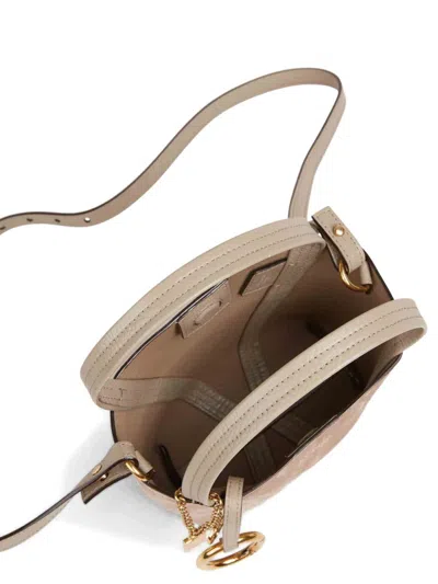 Chloé Small Suede Tote Bag With Gold-tone Hardware In Brown