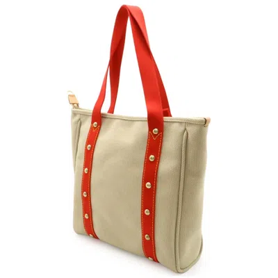 Pre-owned Louis Vuitton Antheia Beige Red Color Canvas Shoulder Bag Tote Bag ()