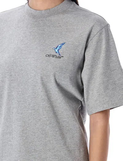 Off-white Fresco Arrow Boxy Tee In Gray