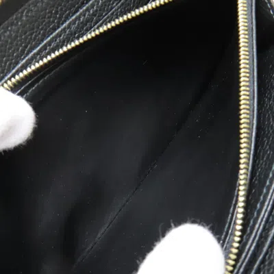 Pre-owned Louis Vuitton Beige Black Monogram Empreinte Long Wallet (bi-fold) () In Multi