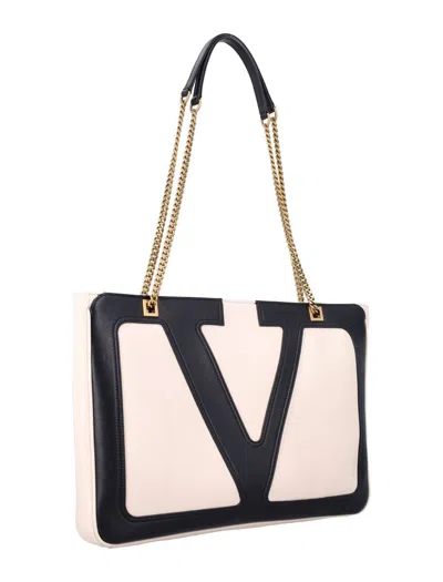 Valentino Viva Superstar Medium Leather Tote Bag In Multi